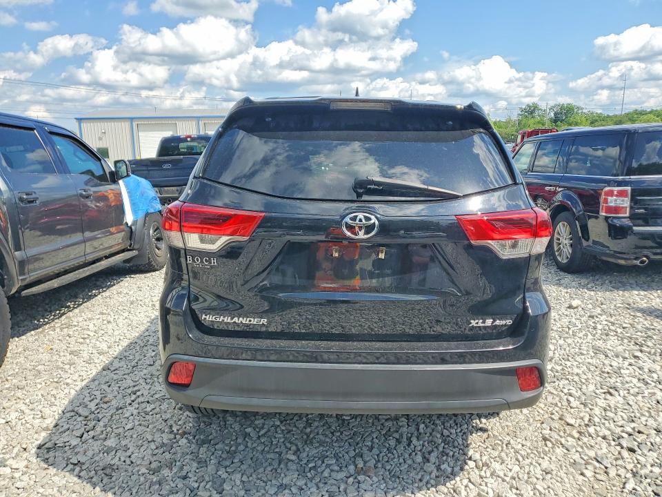 2018 Toyota Highlander VIN 5TDJZRFH6JS548501 COPART salvage auction — ROLLOVER, Ma - Cert Of Title-Salvage, sold $9,100 on 2026-07-02 (photo 6)