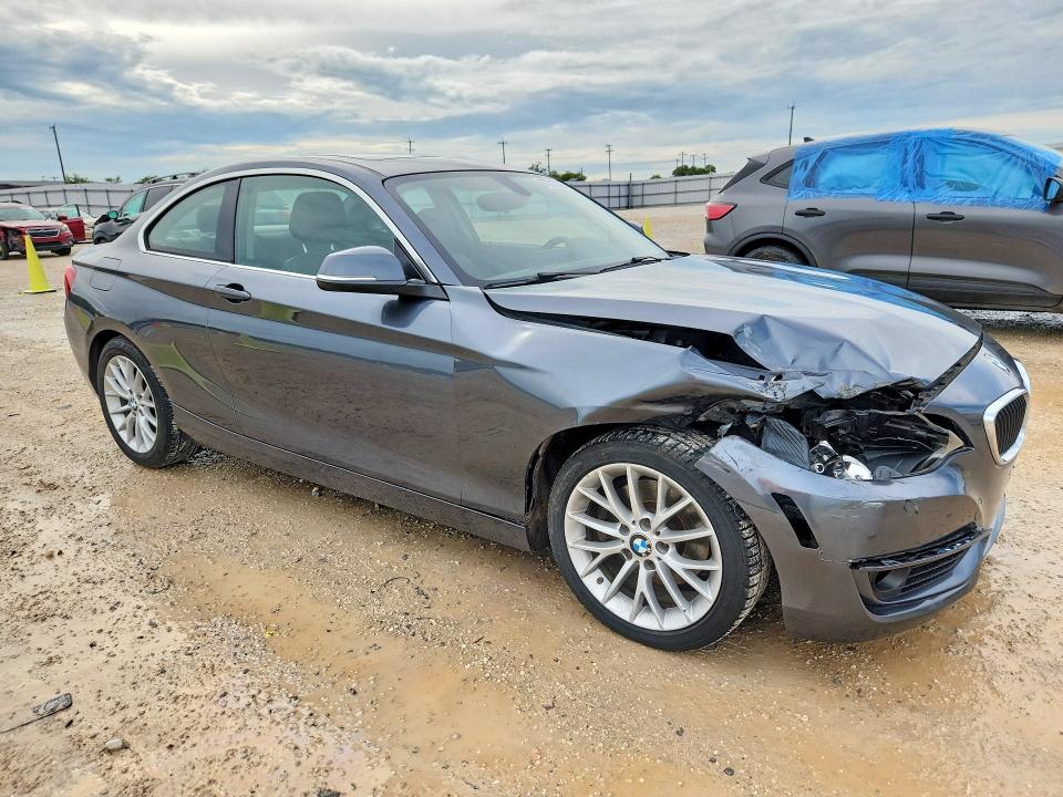 2014 BMW 2er VIN WBA1F5C55EVV99167 COPART salvage auction — FRONT END, Tx - Salvage Vehicle Title, sold $1,300 on 2026-07-23 (photo 4)