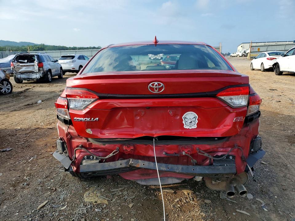 2020 Toyota Corolla VIN JTDP4RCE5LJ008253 COPART salvage auction — REAR END, Va - Cert Of Title - Salvage, sold $5,600 on 2026-07-10 (photo 6)