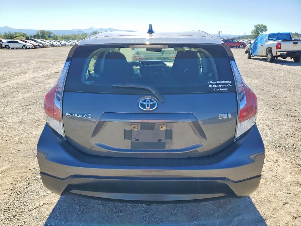 2017 Toyota Prius c VIN JTDKDTB37H1595134 COPART salvage auction — FRONT END, CA - SALVAGE CERTIFICATE, sold $2,000 on 2026-07-02 (photo 6)