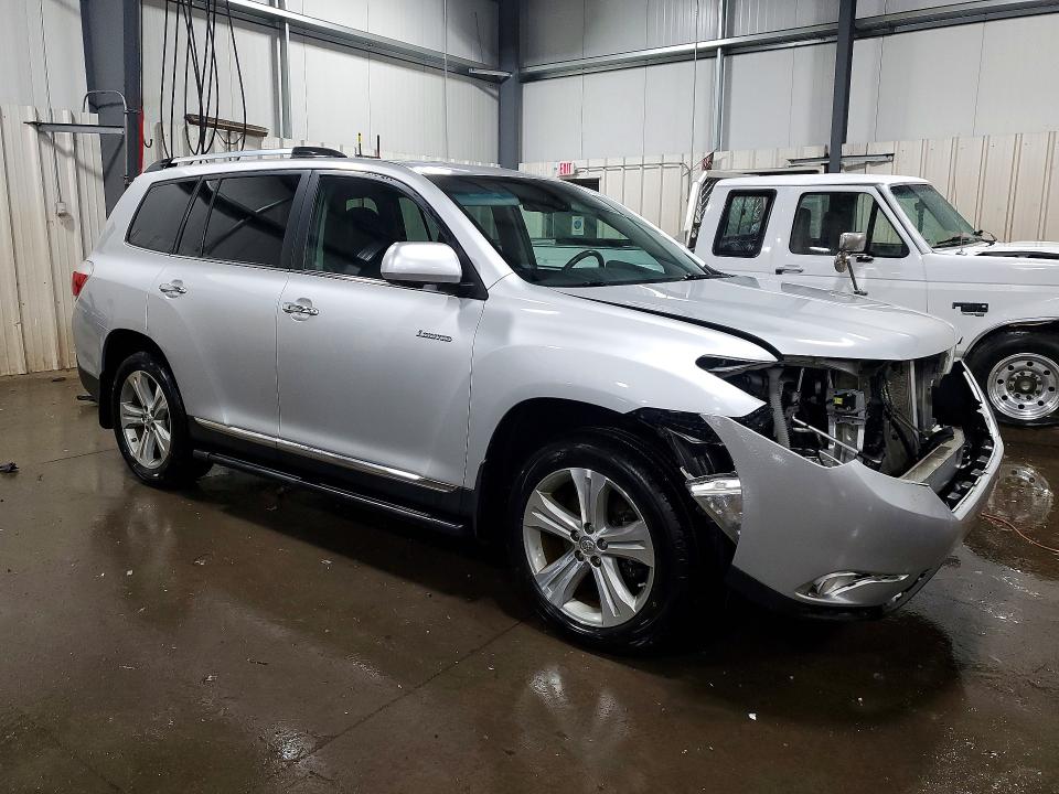 2013 Toyota Highlander VIN 5TDDK3EH8DS216015 COPART salvage auction — FRONT END, Mn - Cert Of Title-Prior Salvage, sold $2,600 on 2026-07-21 (photo 4)