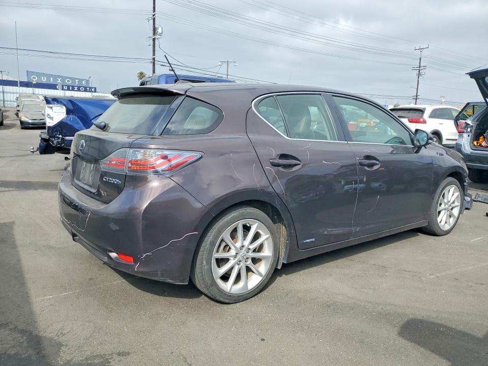 2012 Lexus Ct VIN JTHKD5BH6C2090453 COPART salvage auction — FRONT END, Ca - Salvage Certificate, sold $250 on 2026-07-27 (photo 3)