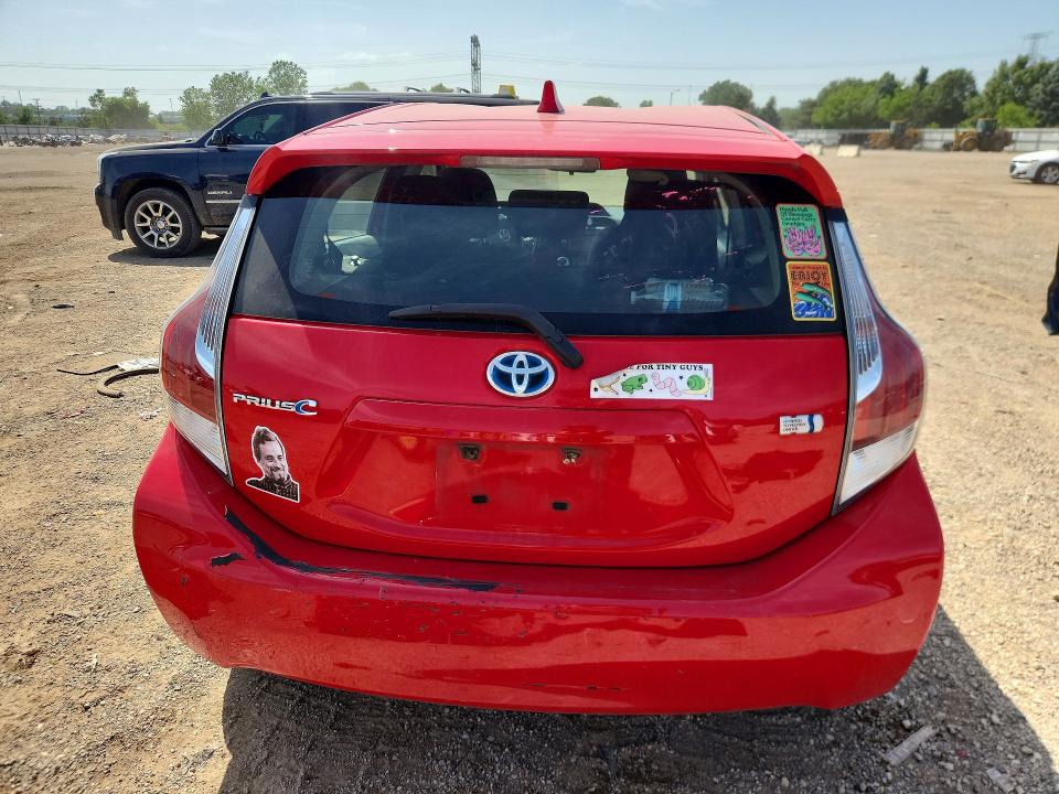 2015 Toyota Prius VIN JTDKDTB32F1581543 COPART salvage auction — FRONT END, Il - Salvage Certificate, sold $300 on 2026-07-28 (photo 6)