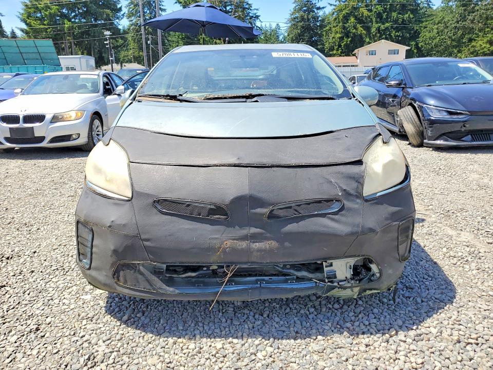 2013 Toyota Prius VIN JTDKN3DUXD1637017 COPART salvage auction — FRONT END, Wa - Affidavit In Lieu Of Title, sold $1,950 on 2026-07-24 (photo 5)