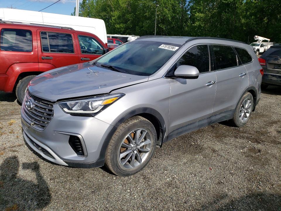 2017 Hyundai Santa fe VIN KM8SMDHFXHU200381 COPART salvage auction — MECHANICAL, Ak - Certificate Of Vehicle Title (P), sold $5,300 on 2026-07-21 (photo 1)