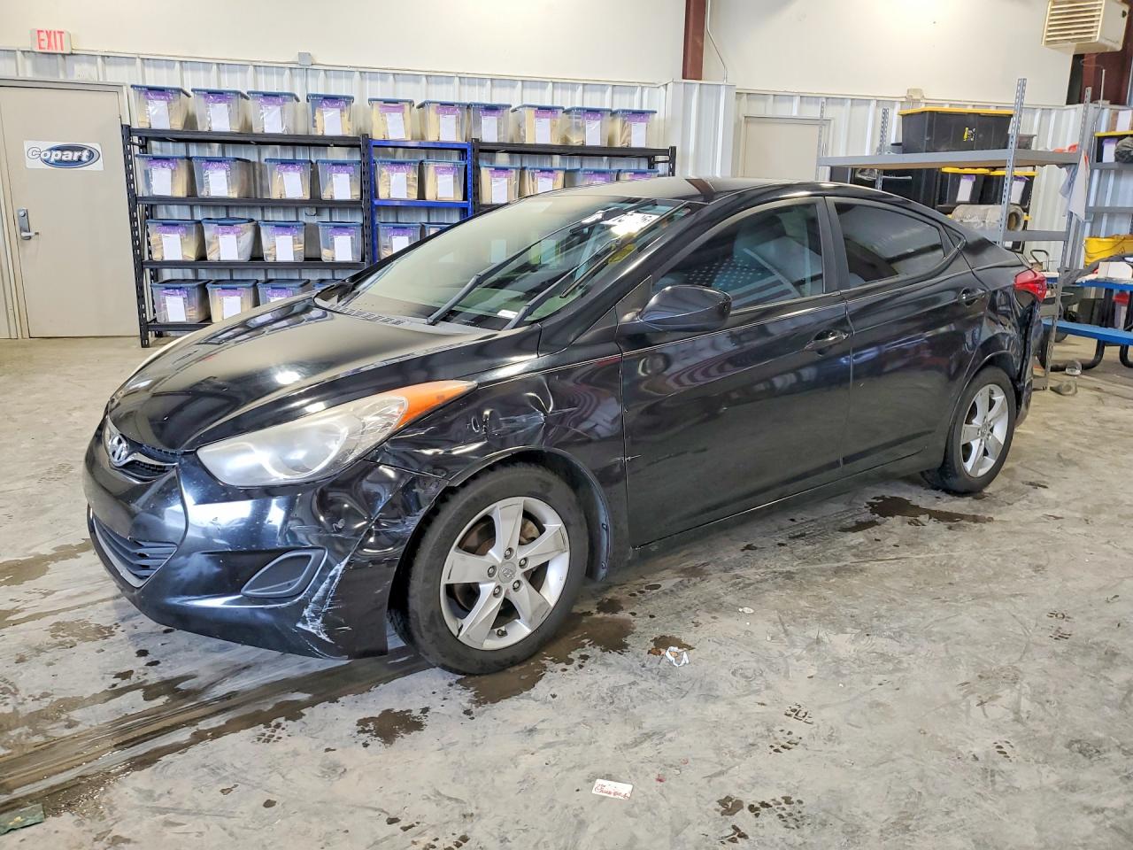 2011 Hyundai Elantra VIN KMHDH4AEXBU143833 COPART salvage auction — Front End, KY - CERT OF TITLE-SALVAGE, sold $375 on 2026-07-02 (photo 1)