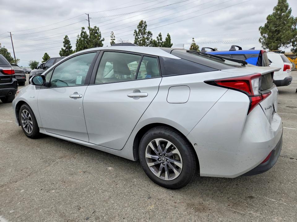 2021 Toyota Prius VIN JTDKAMFU5M3134790 COPART salvage auction — REAR END, Ca - Salvage Certificate, sold $1,450 on 2026-07-21 (photo 2)