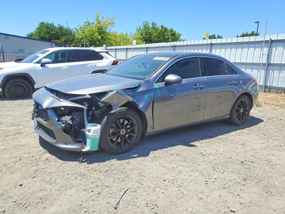 2019 Mercedes-benz A-klasse VIN WDD3G4EB8KW033408 COPART salvage auction — FRONT END, Ca - Salvage Certificate, sold $4,750 on 2026-07-14 (photo 1)