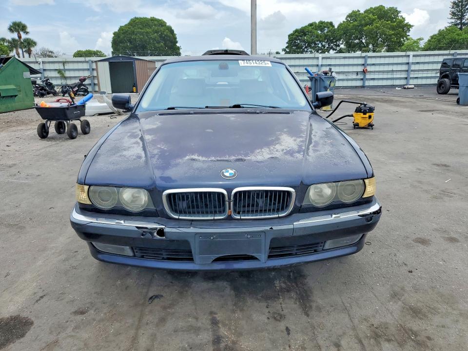 2001 BMW 7er VIN WBAGH83471DP25350 COPART salvage auction — SIDE, Fl - Certificate Of Title, sold $1,800 on 2026-07-13 (photo 5)