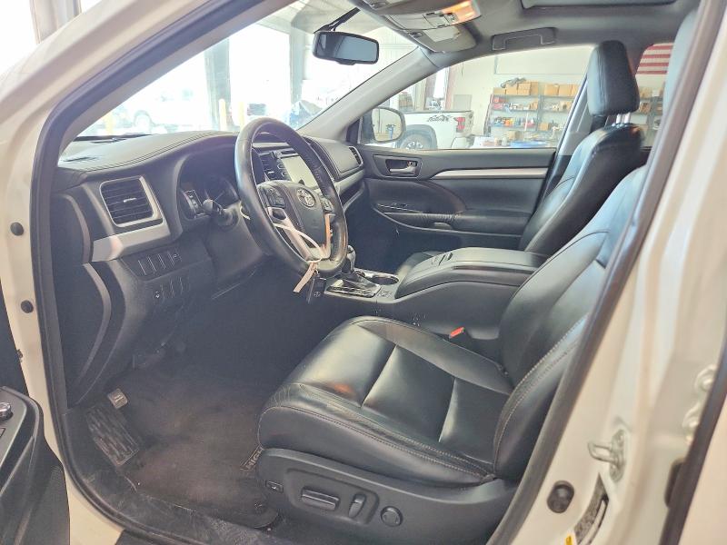 2015 Toyota Highlander VIN 5TDJKRFH7FS104653 COPART salvage auction — FRONT END, Ne - Cert Of Title-Salvage, sold $5,600 on 2026-07-14 (photo 7)