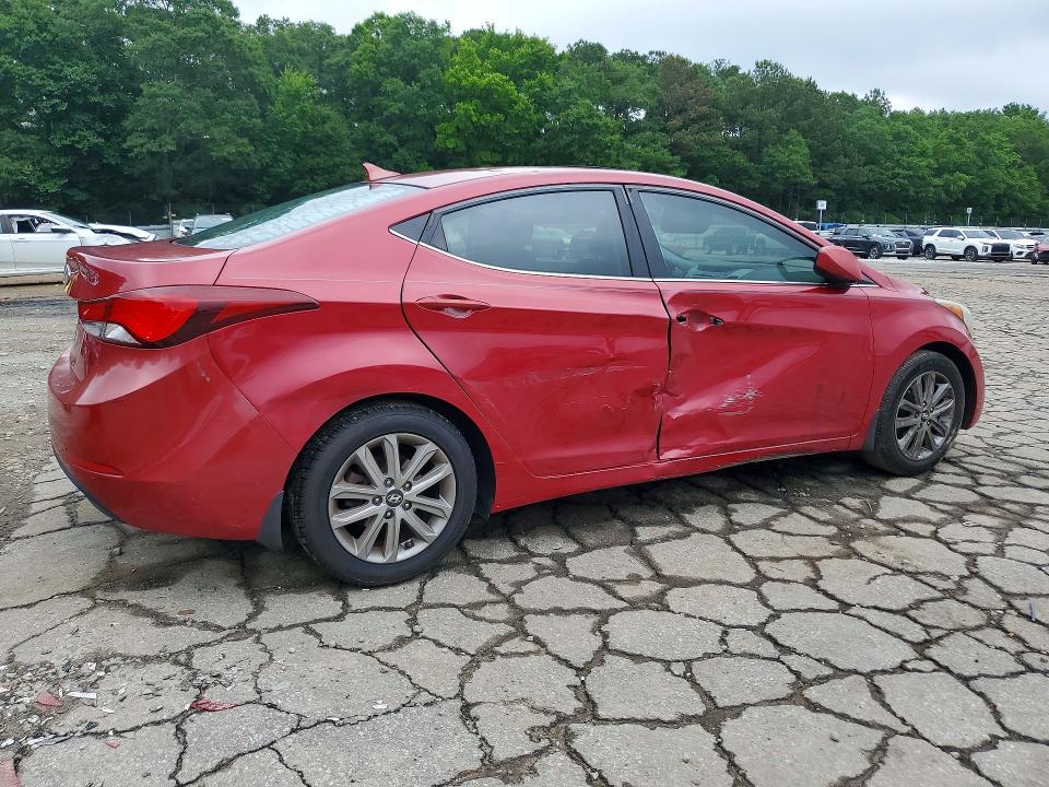 2015 Hyundai Elantra VIN KMHDH4AE0FU299188 COPART salvage auction — SIDE, GA - CERT OF TITLE-SALVAGE, sold $2,250 on 2026-07-24 (photo 3)