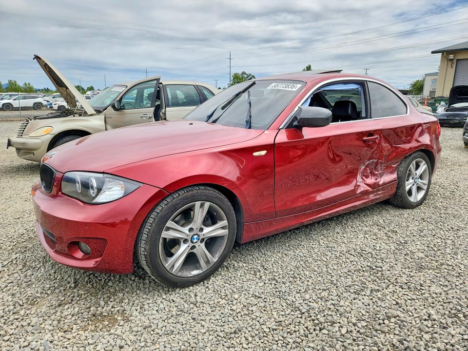 2012 BMW 1er VIN WBAUP9C51CVL91219 COPART salvage auction — SIDE, Or - Salvage Title Certificate, sold $875 on 2026-07-28 (photo 1)