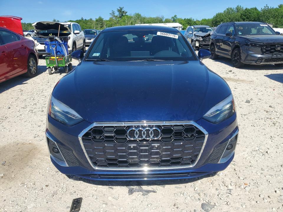 2021 Audi A5 VIN WAUDACF54MA058273 COPART salvage auction — MECHANICAL, Ma - Cert Of Title-Salvage, sold $9,700 on 2026-07-15 (photo 5)