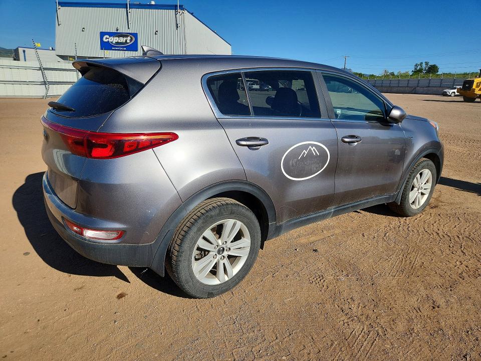 2017 Kia Sportage VIN KNDPMCACXH7155431 COPART salvage auction — FRONT END, Co - Salvage Title, sold $3,200 on 2026-07-20 (photo 3)