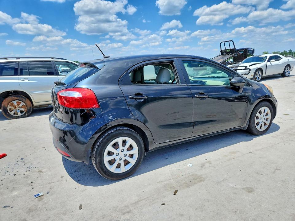 2013 Kia Rio VIN KNADM5A32D6307066 COPART salvage auction — VANDALISM, Tn - Salvage Certificate, sold $575 on 2026-07-27 (photo 3)
