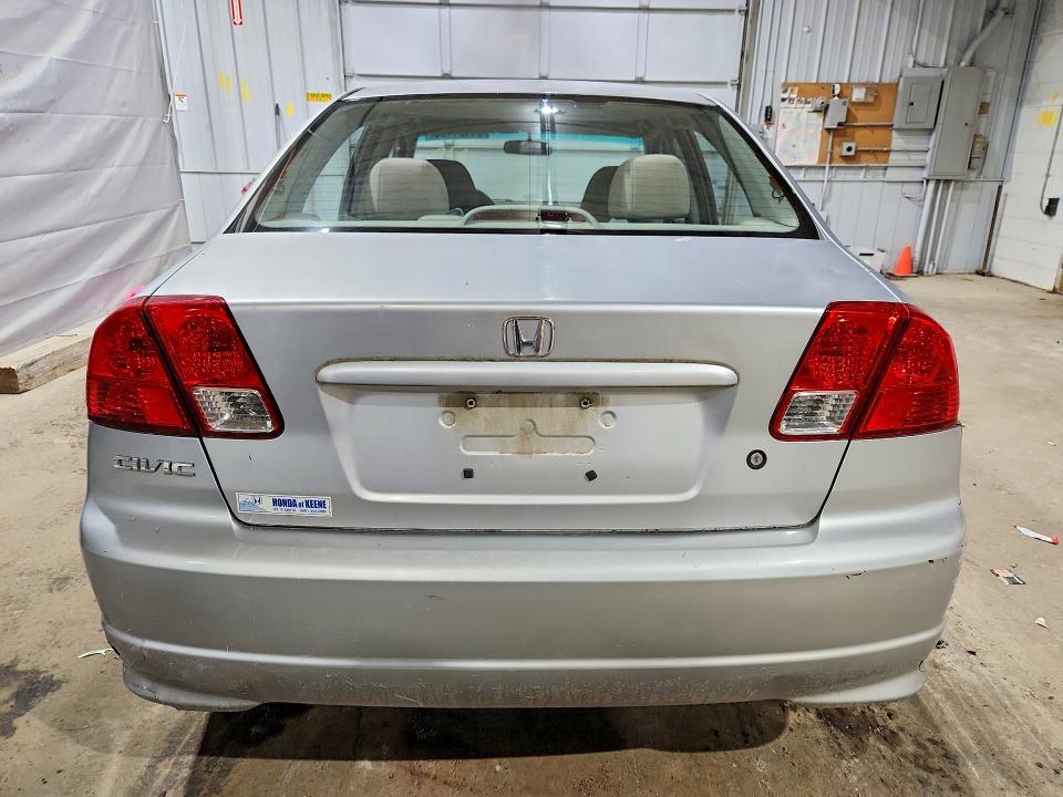 2004 Honda Civic VIN 2HGES16384H611601 COPART salvage auction — NORMAL WEAR, Nh - Certificate Of Title, sold $275 on 2026-07-28 (photo 6)