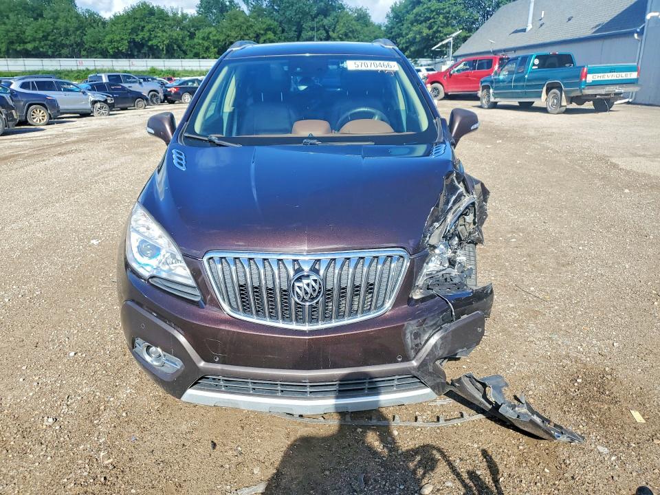 2014 Buick Encore VIN KL4CJHSB4EB625711 COPART salvage auction — FRONT END, Mi - Certificate Of Title, sold $600 on 2026-07-15 (photo 5)