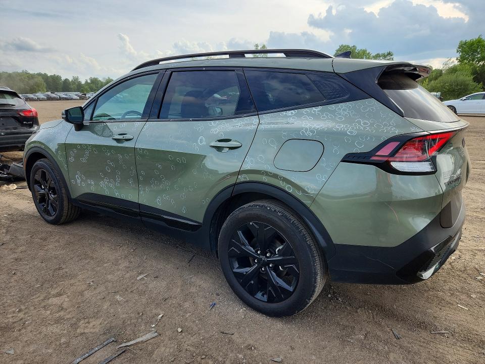 2025 Kia Sportage VIN 5XYK6CDFXSG234666 COPART salvage auction — HAIL, Oh - Cert Of Title-Salvage, sold $13,000 on 2026-07-20 (photo 2)