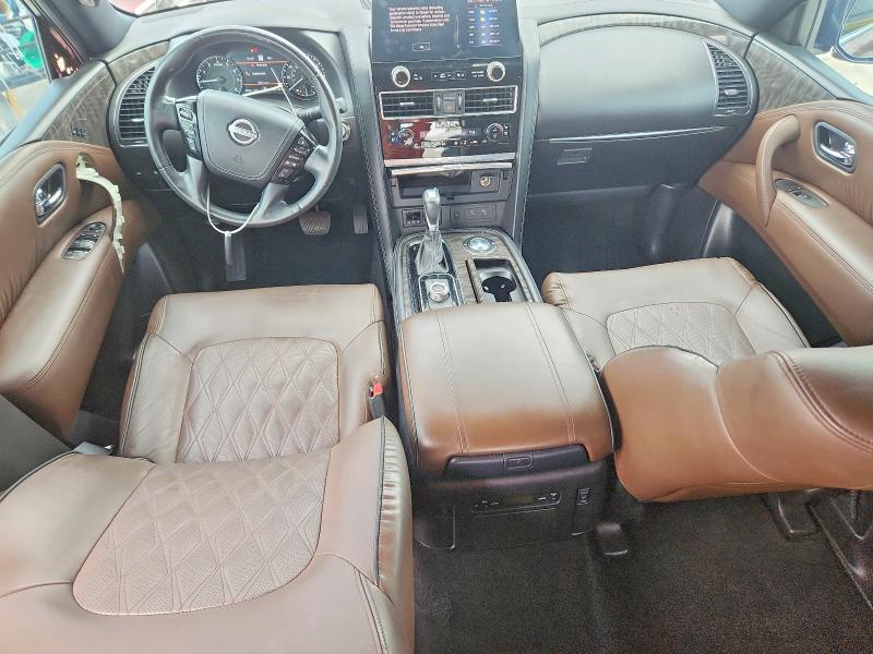 2021 Nissan Armada VIN JN8AY2DA3M9372725 COPART salvage auction — FRONT END, Fl - Cert Of Title Slvg Rebuildable, sold $13,600 on 2026-07-08 (photo 8)