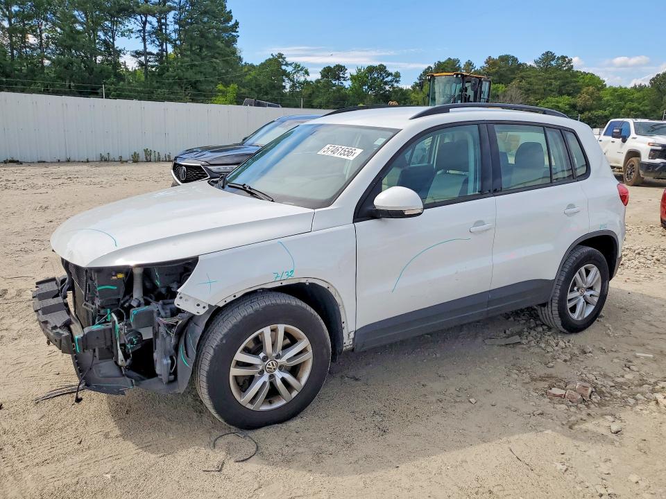 2017 Volkswagen Tiguan VIN WVGBV7AX4HW511553 COPART salvage auction — FRONT END, Md - Cert Of Salvage < 75% Damage, sold $2,250 on 2026-08-11 (photo 1)