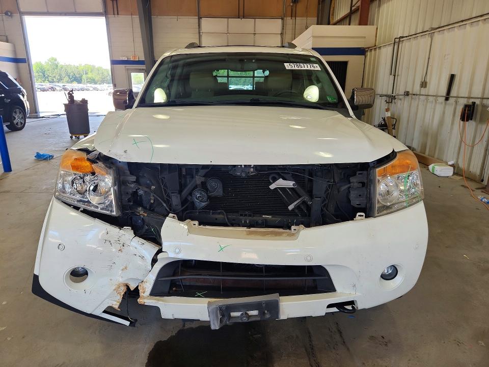 2015 Nissan Armada VIN 5N1BA0NEXFN613499 COPART salvage auction — FRONT END, Va - Cert Of Title - Salvage, sold $1,200 on 2026-07-02 (photo 5)