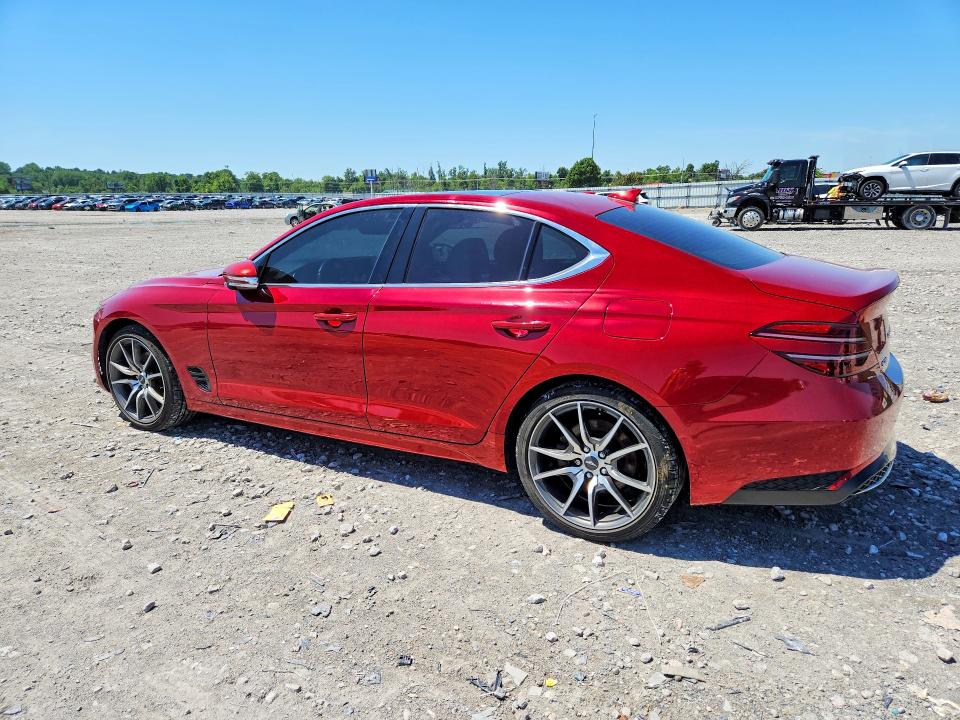2022 Genesis G70 VIN KMTG34TA8NU092669 COPART salvage auction — BURN, Il - Salvage Certificate, sold $175 on 2026-07-29 (photo 2)