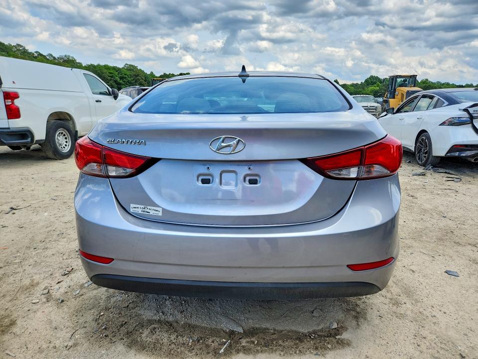 2015 Hyundai Elantra VIN 5NPDH4AE6FH642679 COPART salvage auction — FRONT END, De - Salvage Certificate, sold $325 on 2026-07-28 (photo 6)