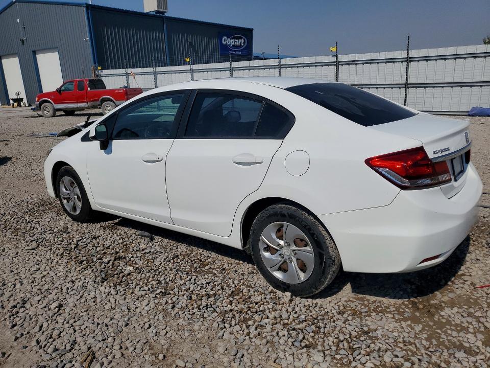 2013 Honda Civic VIN 19XFB2F51DE257118 COPART salvage auction — FRONT END, Ut - Salvage Certificate, sold $150 on 2026-07-24 (photo 2)