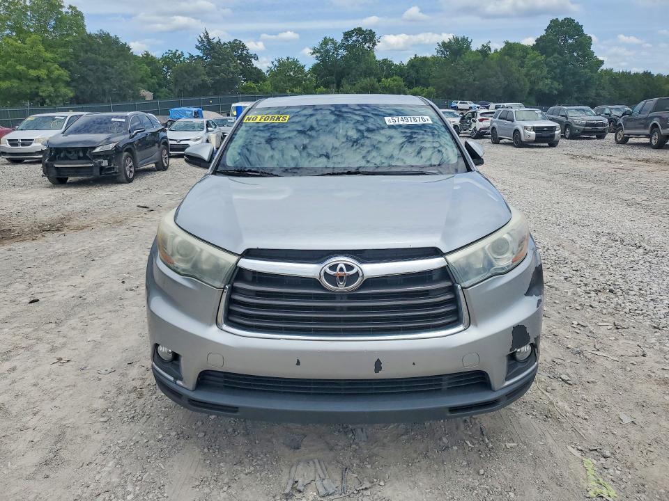 2016 Toyota Highlander VIN 5TDBKRFHXGS307722 COPART salvage auction — MINOR DENT/SCRATCHES, Tn - Certificate Of Title (P), sold $7,700 on 2026-07-09 (photo 5)