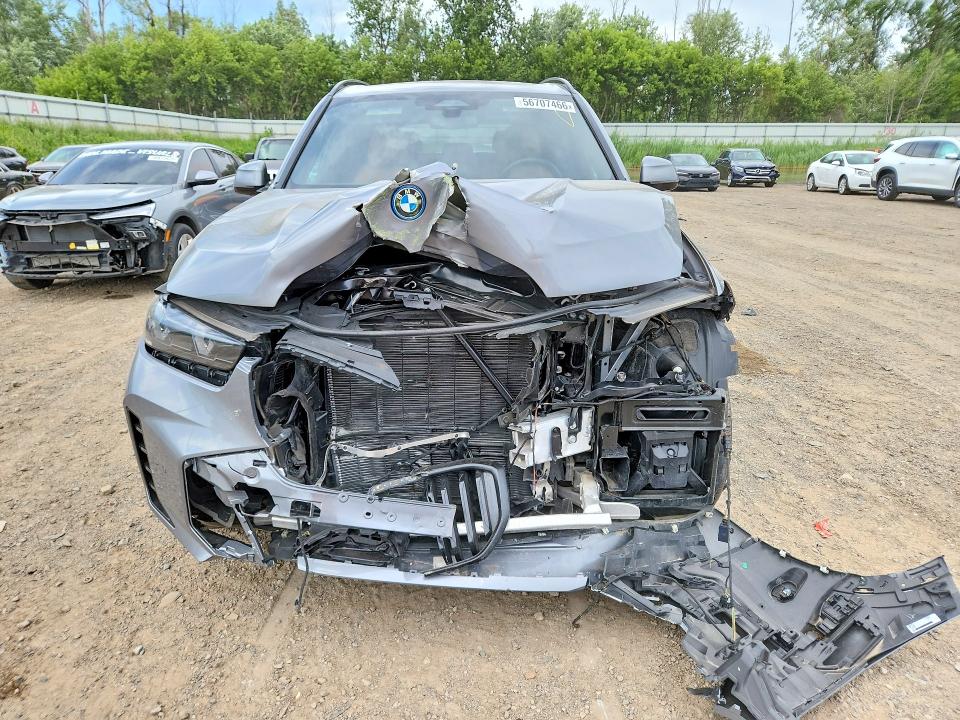 2024 BMW X5 VIN 5UX43EU04R9U19122 COPART salvage auction — FRONT END, Mi - Certificate Of Title, sold $32,000 on 2026-07-15 (photo 5)
