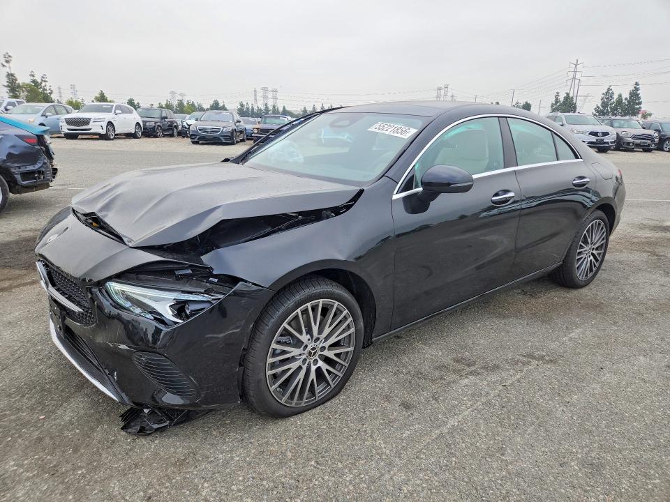 2026 Mercedes-benz Cla-klasse VIN W1K5J4GB3TN610036 COPART salvage auction — FRONT END, CA - SALVAGE CERTIFICATE, sold $2,750 on 2026-07-30 (photo 1)
