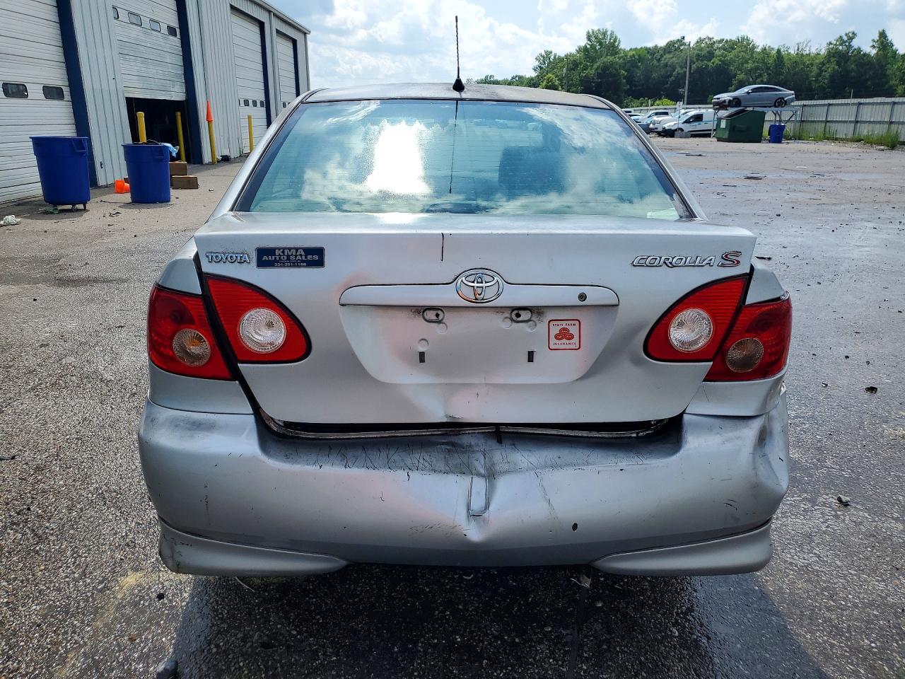 2006 Toyota Corolla VIN 1NXBR32E56Z596759 COPART salvage auction — Rear End, AL - CERT OF TITLE-SALVAGE TITLE, sold $1,200 on 2026-07-02 (photo 6)
