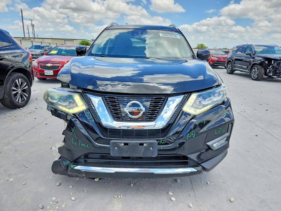 2017 Nissan Rogue VIN JN8AT2MT0HW400066 COPART salvage auction — FRONT END, Tx - Salvage Vehicle Title, sold $2,800 on 2026-07-25 (photo 5)