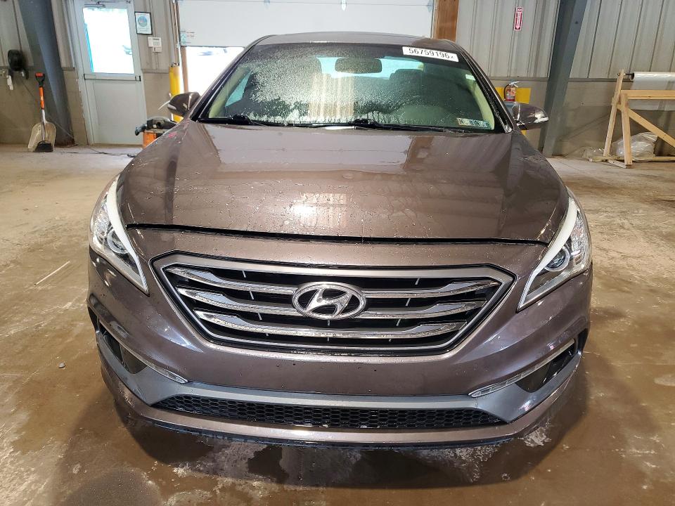 2017 Hyundai Sonata VIN 5NPE34AFXHH481526 COPART salvage auction — ENGINE BURN, Pa - Certificate Of Salvage, sold $925 on 2026-07-02 (photo 5)