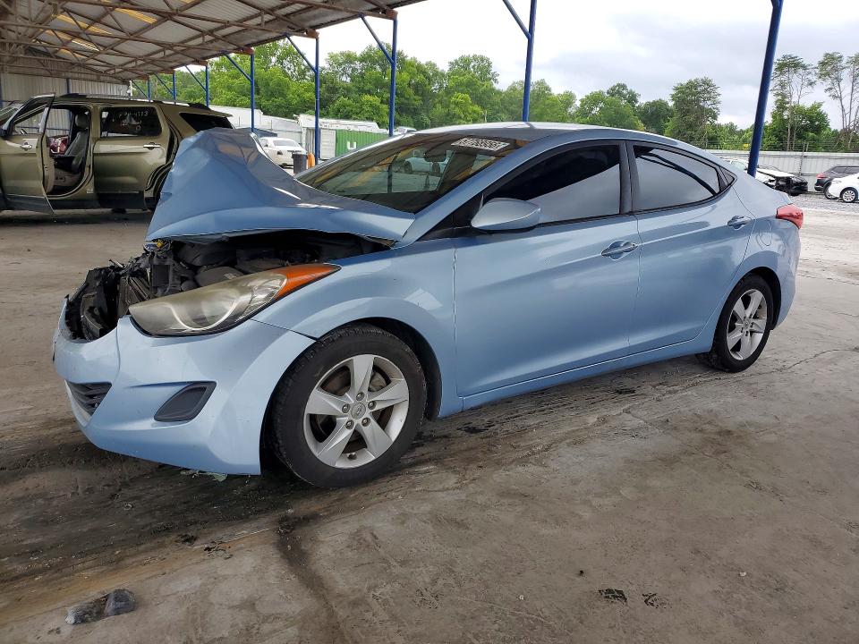 2011 Hyundai Elantra VIN KMHDH4AE5BU086148 COPART salvage auction — FRONT END, Ga - Cert Of Title-Salvage, sold $500 on 2026-07-30 (photo 1)