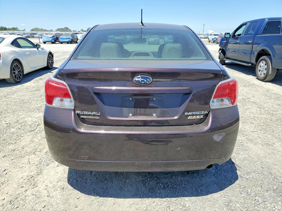 2012 Subaru Impreza VIN JF1GJAA66CH016235 COPART salvage auction — MINOR DENT/SCRATCHES, Wa - Dis/Dlr/Exp Only Clean Title (P), sold $650 on 2026-07-28 (photo 6)