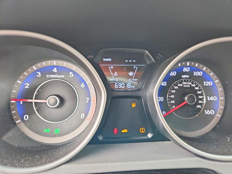 2014 Hyundai Elantra VIN KMHDH4AH4EU070344 COPART salvage auction — REAR END, Va - Cert Of Title - Salvage, sold $1,300 on 2026-07-22 (photo 9)