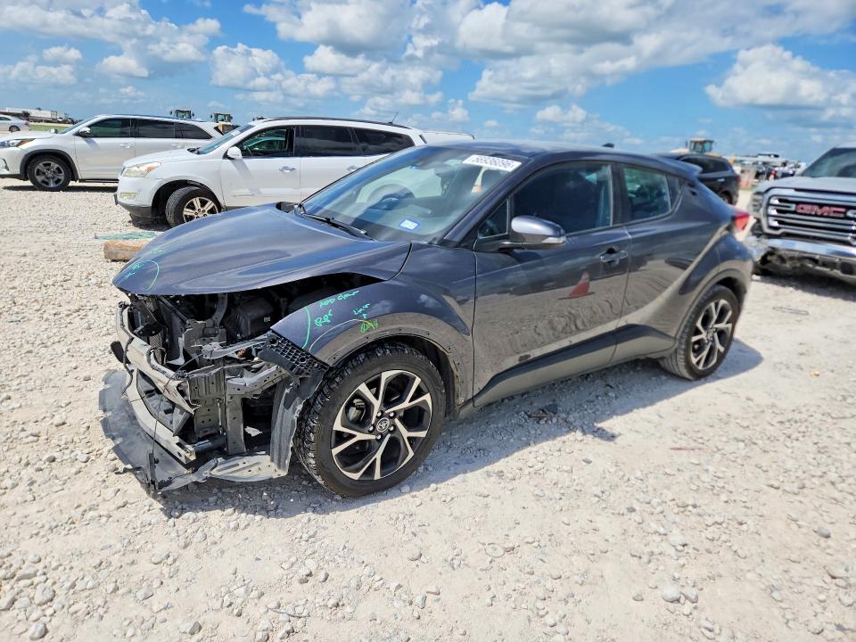 2018 Toyota C-hr VIN NMTKHMBX9JR030324 COPART salvage auction — FRONT END, Tx - Salvage Vehicle Title, sold $125 on 2026-07-23 (photo 1)