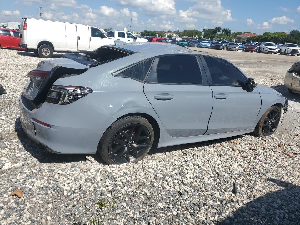 2024 Honda Civic VIN 2HGFE1E50RH476667 COPART salvage auction — VANDALISM, PA - CERTIFICATE OF SALVAGE, sold $3,200 on 2026-07-02 (photo 3)