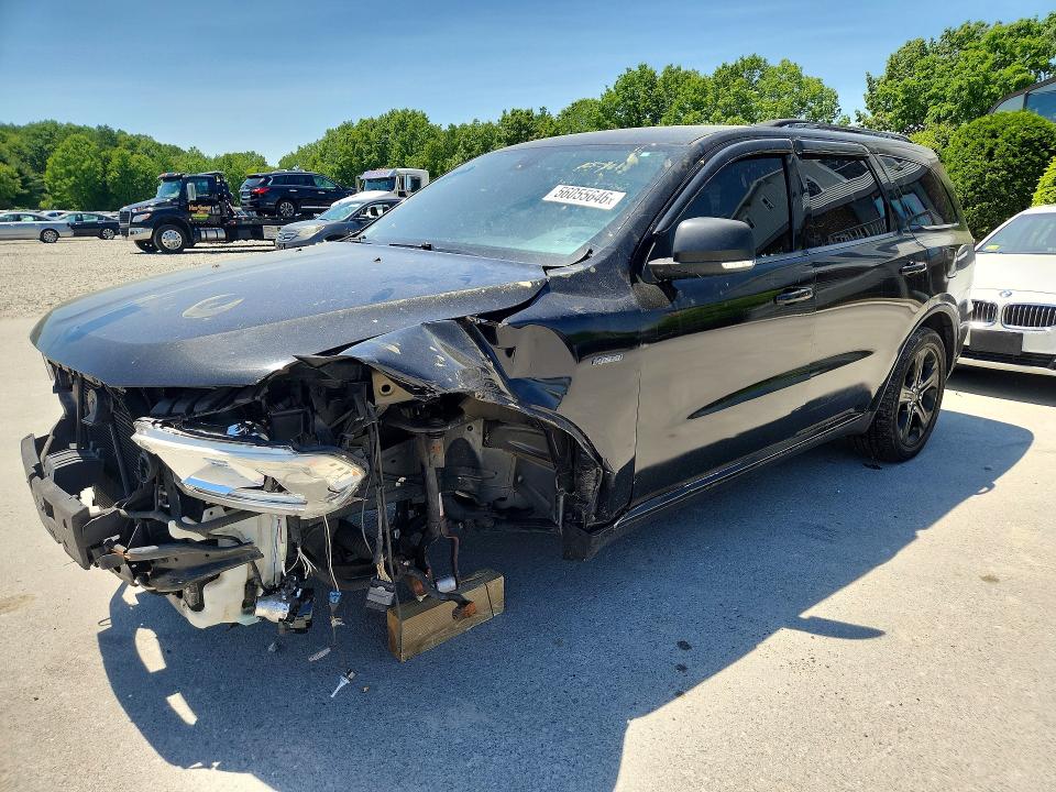 2014 Dodge Durango VIN 1C4RDHAG1EC597381 COPART salvage auction — FRONT END, Ma - Cert Of Title-Reconstrctd Coll, sold $1,250 on 2026-07-09 (photo 1)