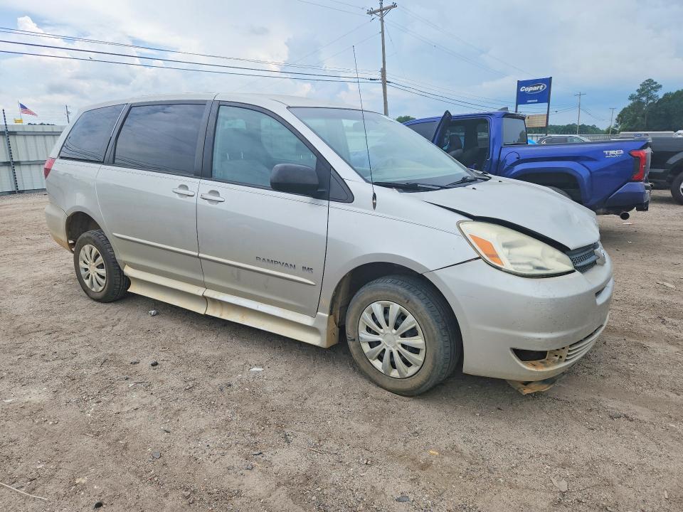 2004 Toyota Sienna VIN 5TDZA23C54S013982 COPART salvage auction — FRONT END, FL - CERT OF TITLE SLVG REBUILDABLE (P), sold $1,200 on 2026-07-09 (photo 4)