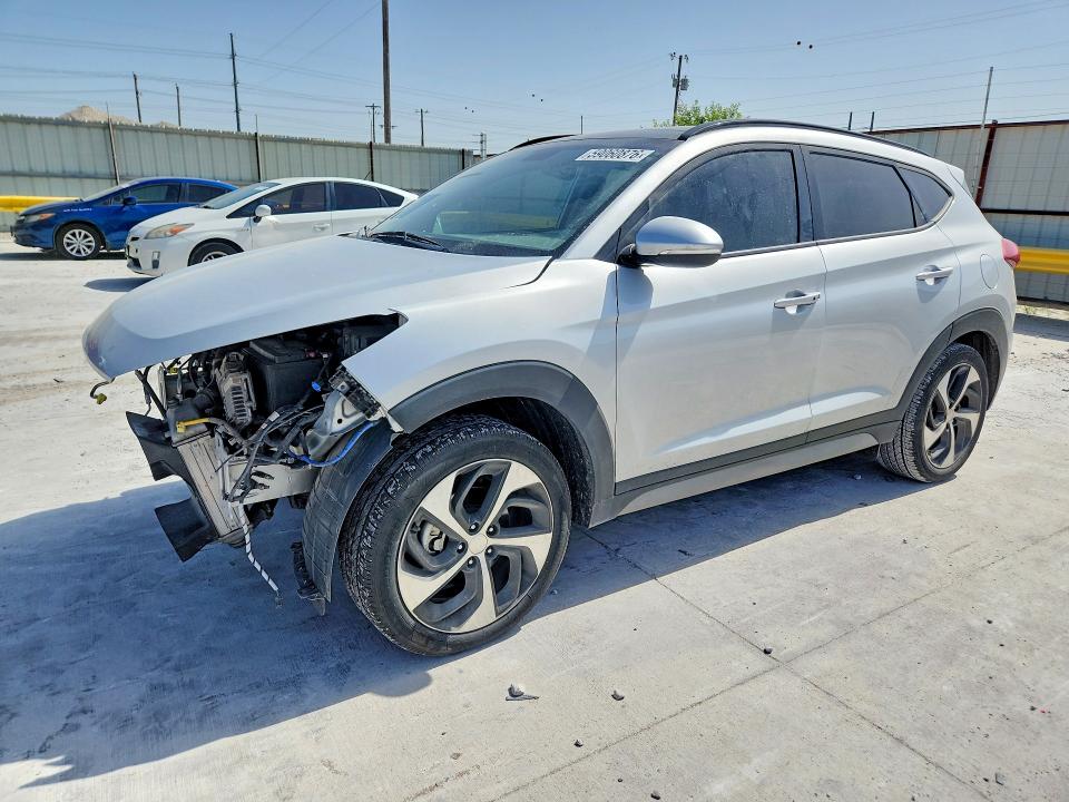 2018 Hyundai Tucson VIN KM8J33A27JU674732 COPART salvage auction — FRONT END, Tx - Salvage Vehicle Title, sold $1,700 on 2026-07-21 (photo 1)
