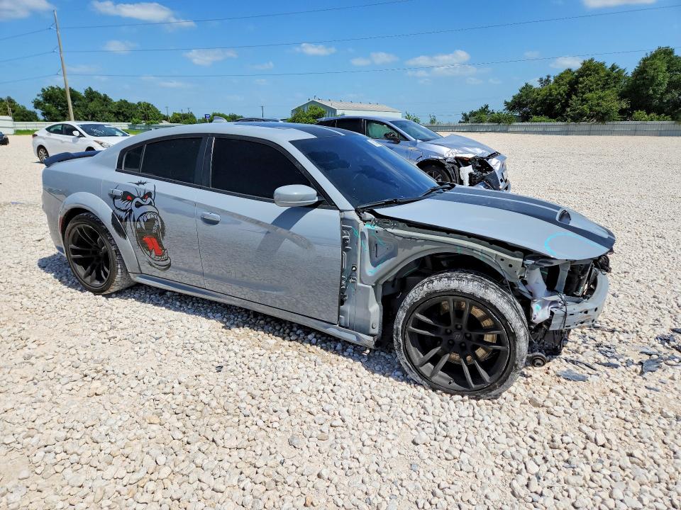 2022 Dodge Charger VIN 2C3CDXGJ4NH117208 COPART salvage auction — FRONT END, Tx - Salvage Vehicle Title, sold $18,200 on 2026-07-30 (photo 4)