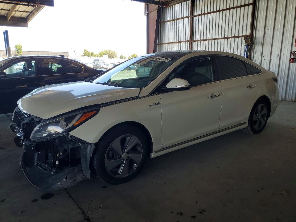 2016 Hyundai Sonata hybrid VIN KMHE34L10GA012447 COPART salvage auction — FRONT END, CA - SALVAGE CERTIFICATE, sold $1,800 on 2026-07-02 (photo 1)