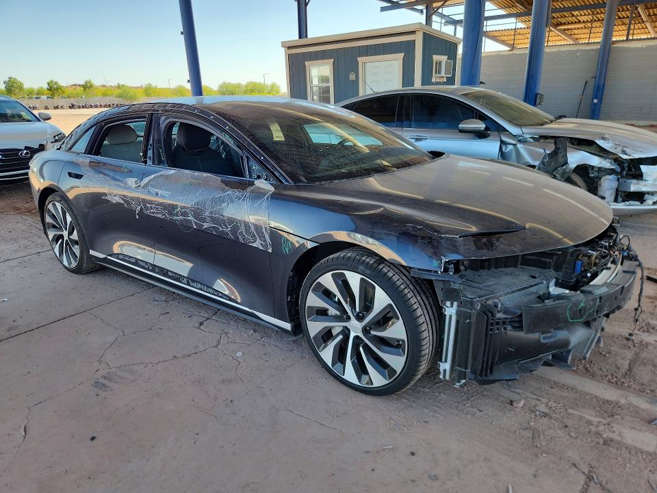 2022 Lucid Air VIN 50EA1GBA7NA005998 COPART salvage auction — FRONT END, Az - Cert Of Title - Salvage, sold $10,800 on 2026-07-07 (photo 4)