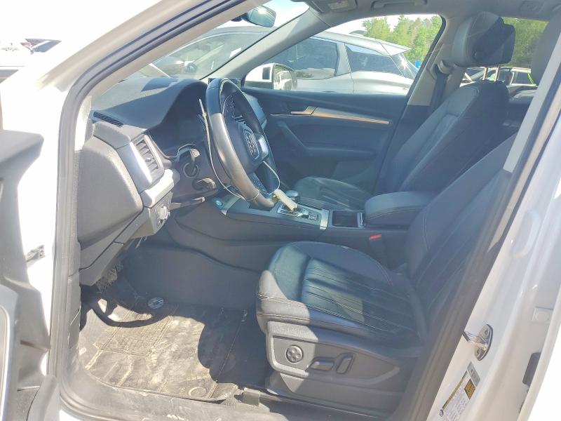 2021 Audi Q5 VIN WA1EAAFY1M2118083 COPART salvage auction — FRONT END, On - Permit Salvage, sold $12,300 on 2026-07-07 (photo 7)