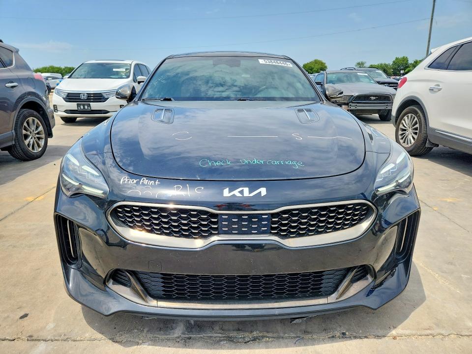 2022 Kia Stinger VIN KNAE35LDXN6118955 COPART salvage auction — SIDE, Tx - Certificate Of Title, sold $8,500 on 2026-08-13 (photo 5)