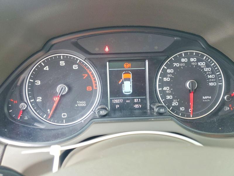 2013 Audi Q5 VIN WA1LFAFP9DA076946 COPART salvage auction — WATER/FLOOD, La - Cert Of Title-Salvage Flood, sold $1,500 on 2026-07-13 (photo 9)