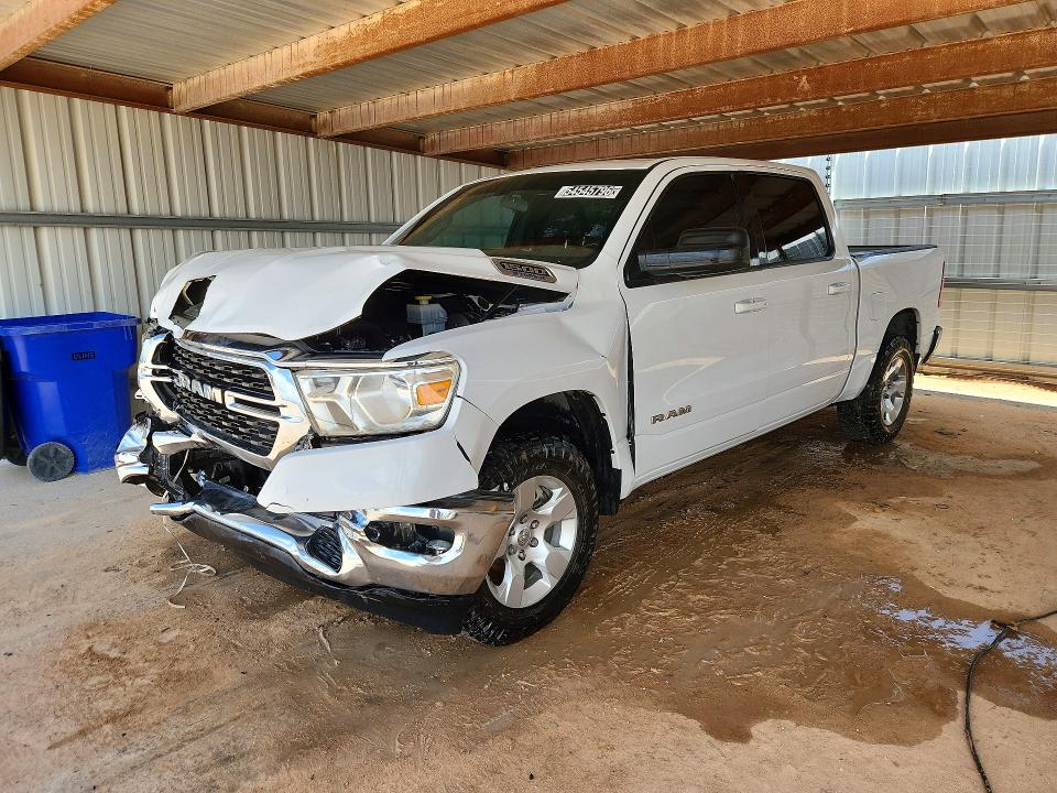 2022 Ram 1500 VIN 1C6RRFFGXNN287997 COPART salvage auction — FRONT END, Tx - Certificate Of Title, sold $8,100 on 2026-07-02 (photo 1)