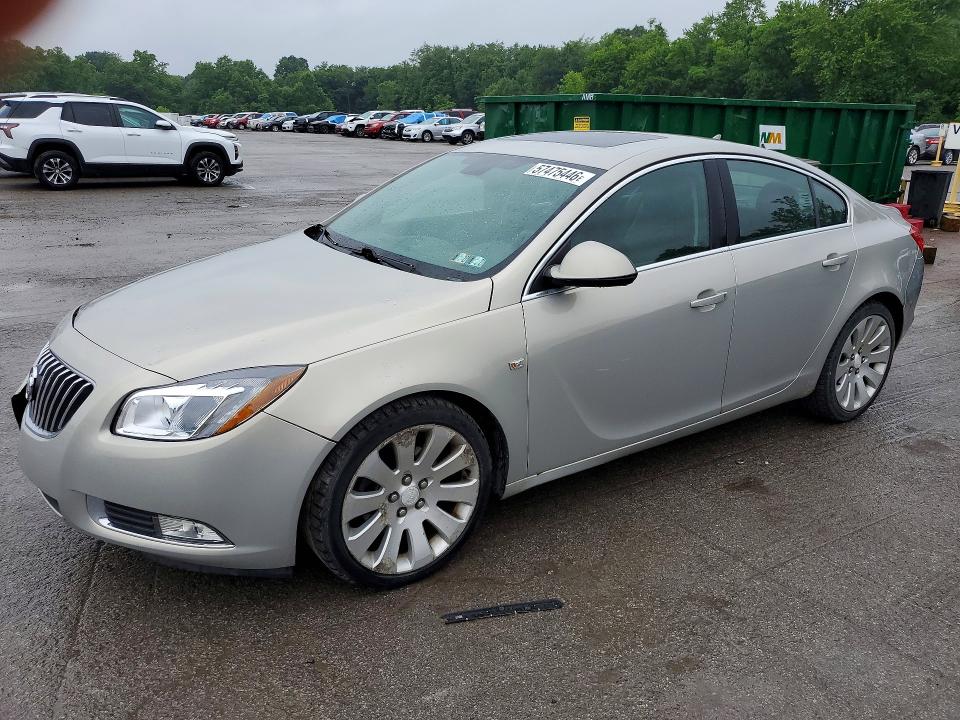 2011 Buick Regal VIN W04G05GVXB1119324 COPART salvage auction — FRONT END, Pa - Certificate Of Salvage, sold $725 on 2026-07-16 (photo 1)